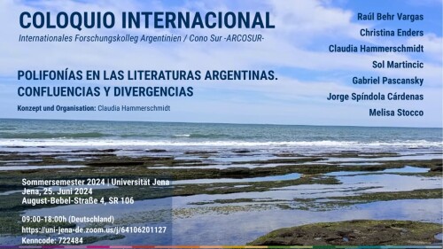 Plakat internationales Kolloquium Polifonías en las literaturas argentinas